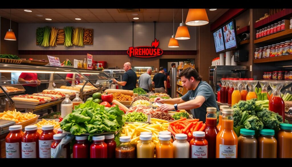 Customizing your order at Firehouse Subs