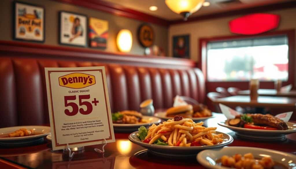 Denny’s 55+ discount menu