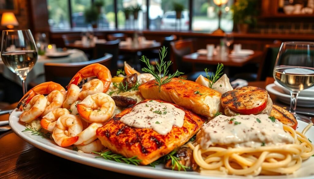 Olive Garden seafood menu