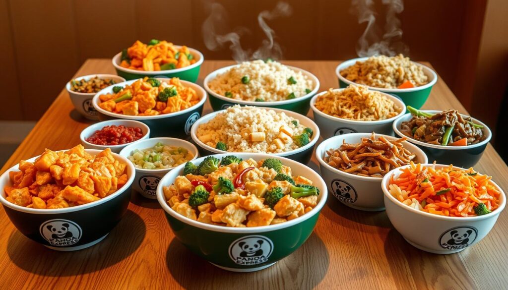 Panda Express bowls menu with prices