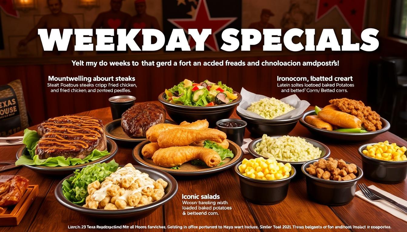 Texas Roadhouse Weekday Specials Menu With Prices