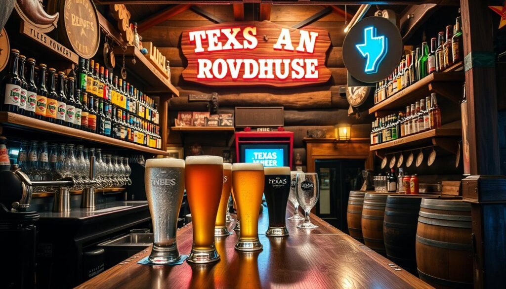 Texas Roadhouse beer selection