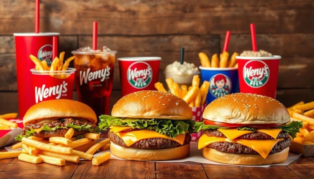 Wendy's Hamburgers Menu With Prices