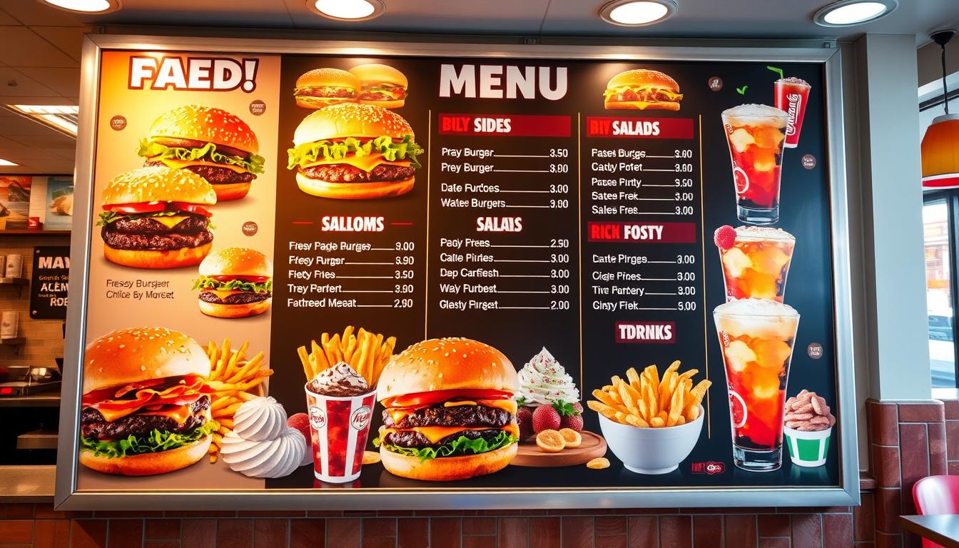 Wendy's Menu With Price List