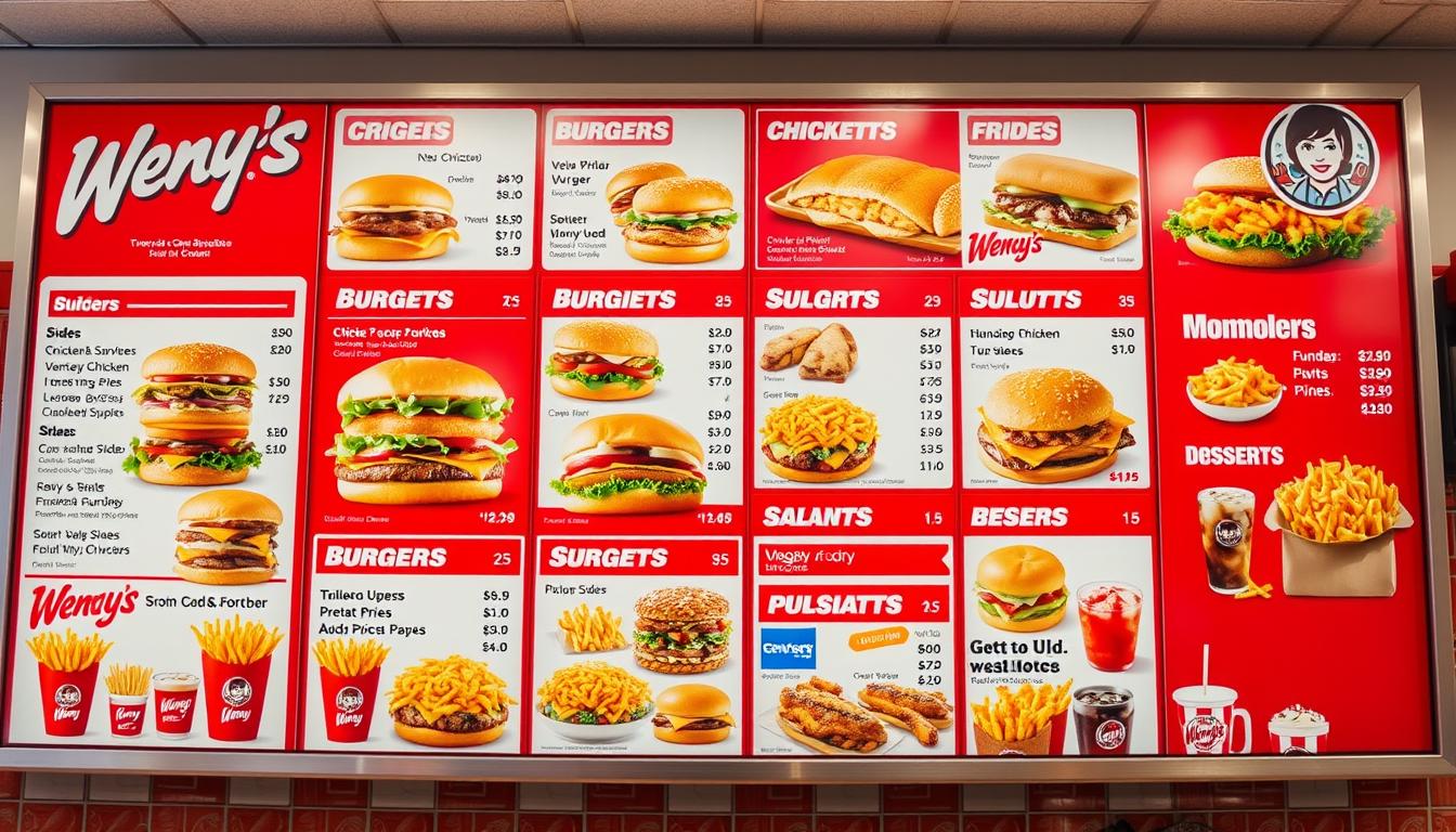 Wendy's Menu With The Prices