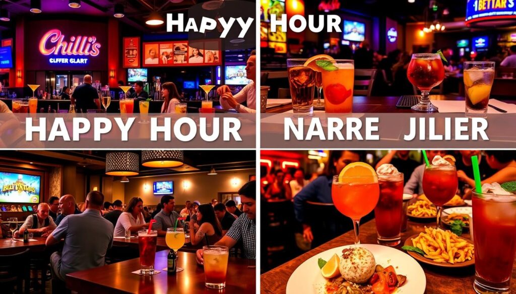 comparing Happy Hours, Chili's vs. other restaurants