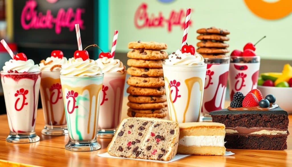 Chick-Fil-a dessert menu with prices