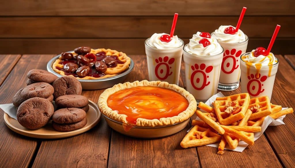 Chick Fil a dessert menu with prices