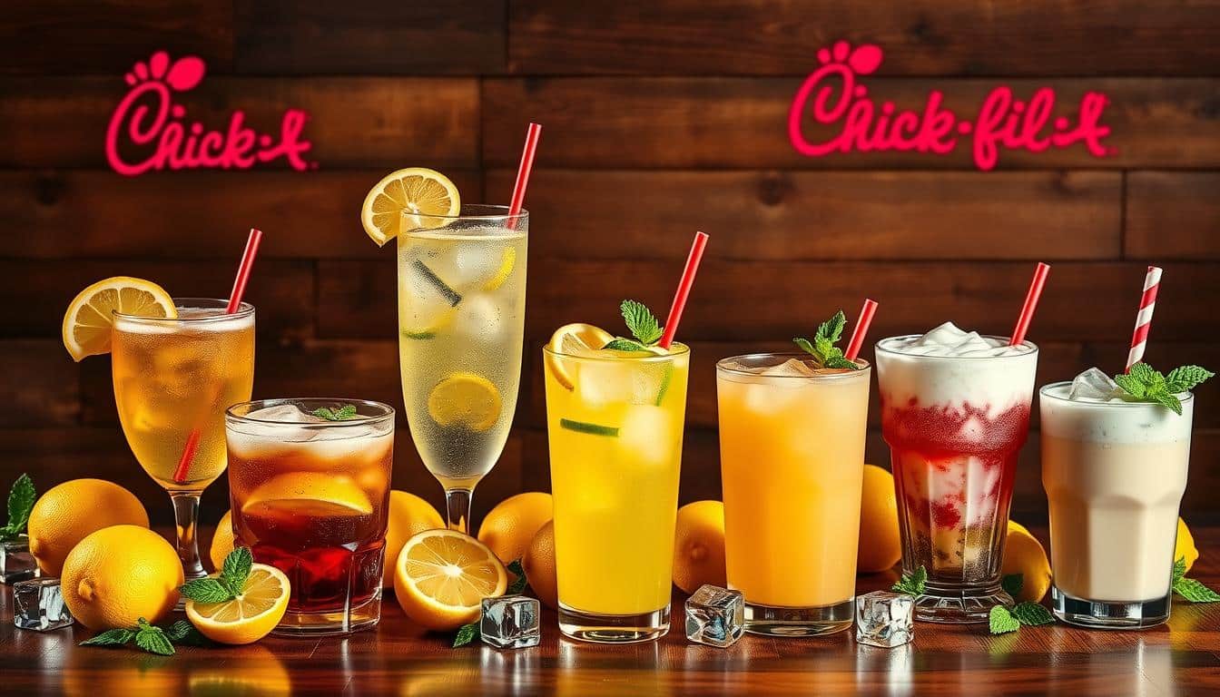 Chick-Fil-a drinks menu with prices