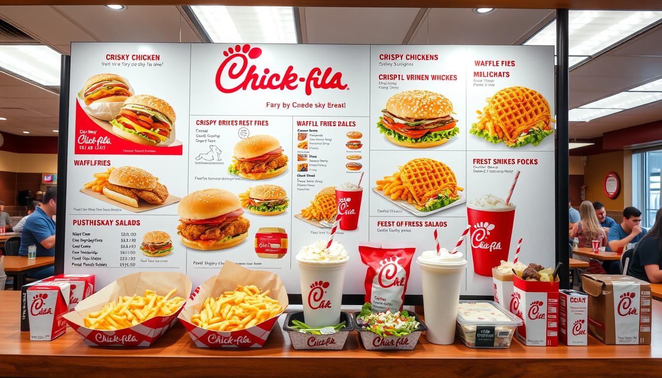 Chick-Fil-a flint menu with prices