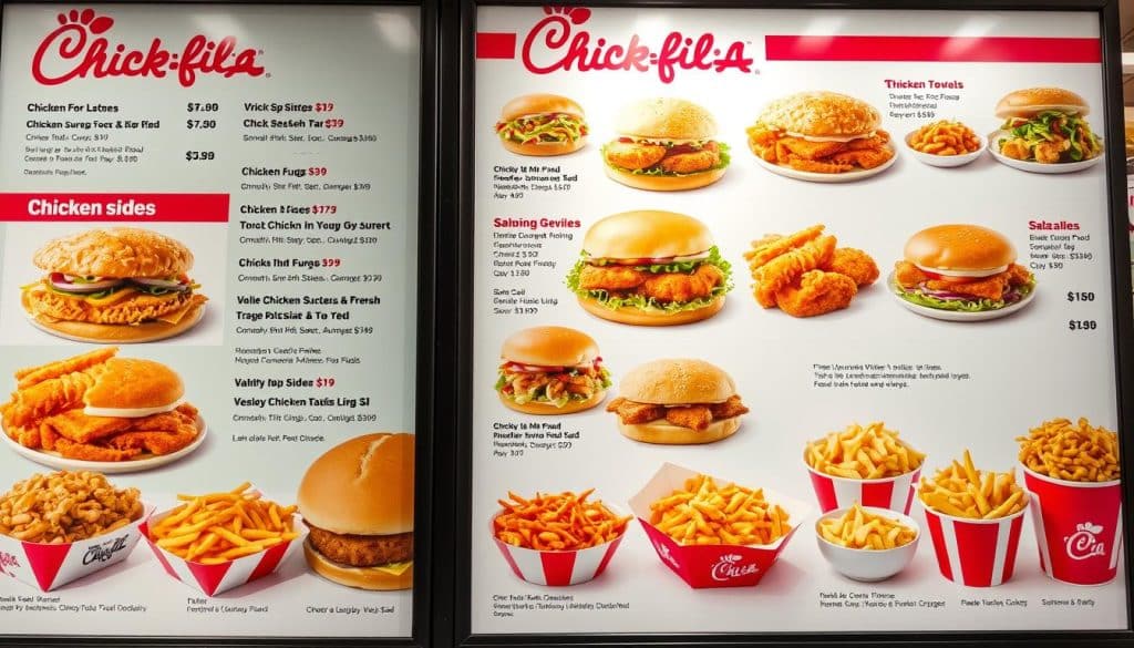 Chick-Fil-a lubbock menu with prices