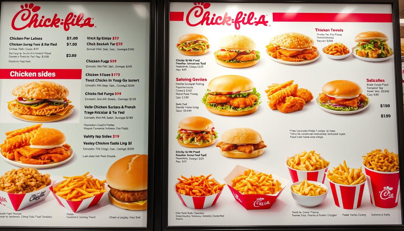 Chick-Fil-a lubbock menu with prices