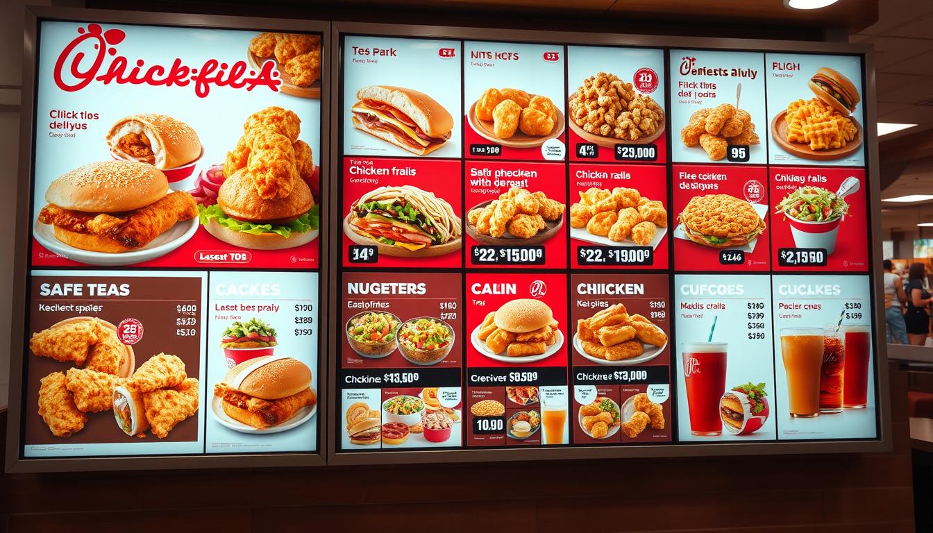 Chick-Fil-a menu prices with prices