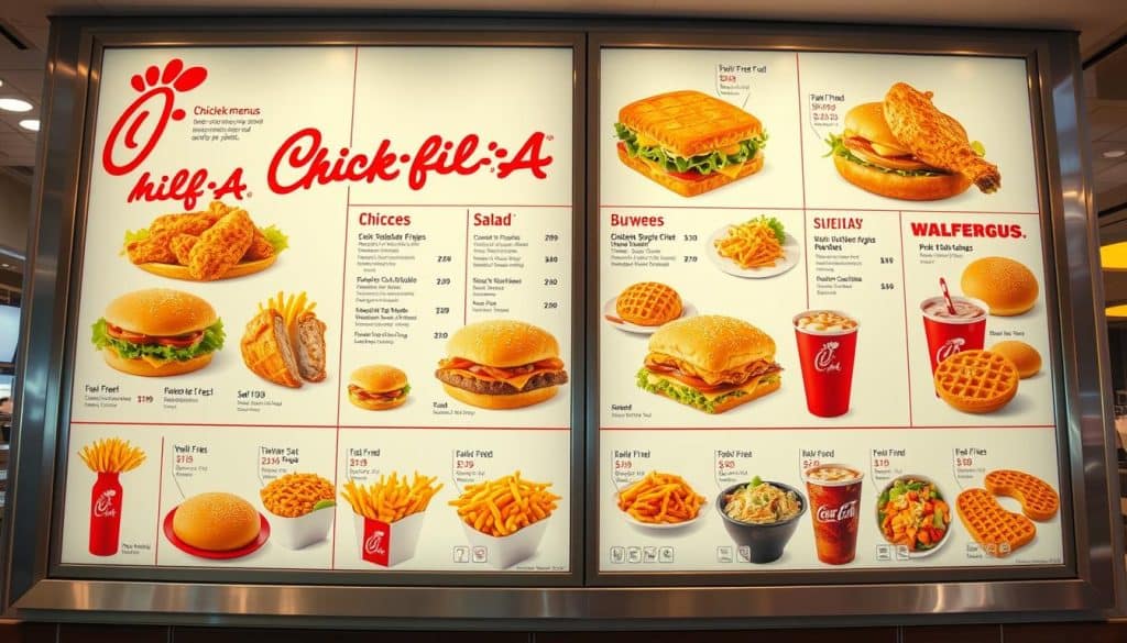 Chick-Fil-a menu & prices with prices