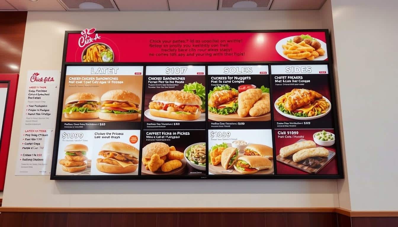 Chick-Fil-a price menu with prices