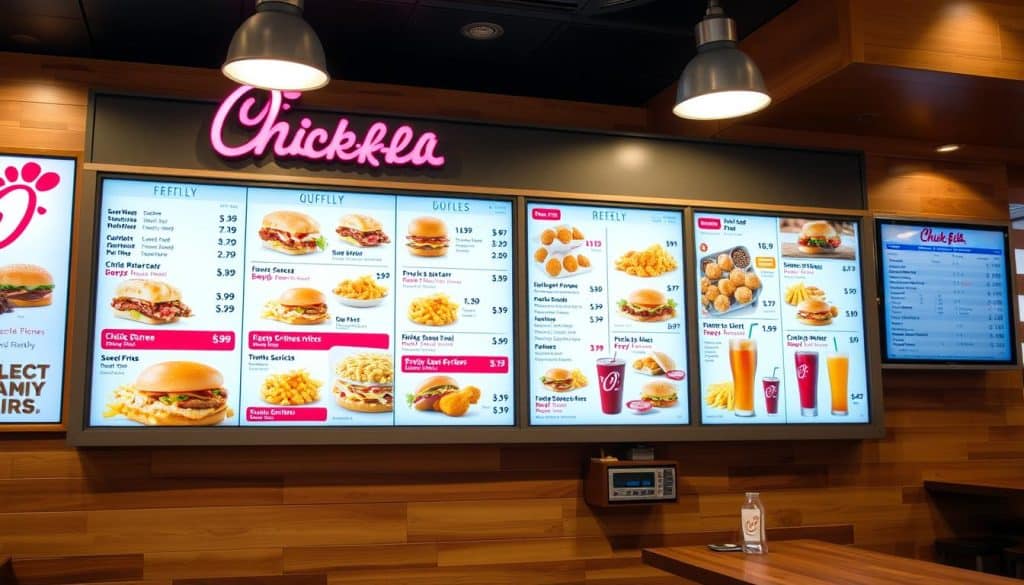 Chick Fil a prices menu with prices