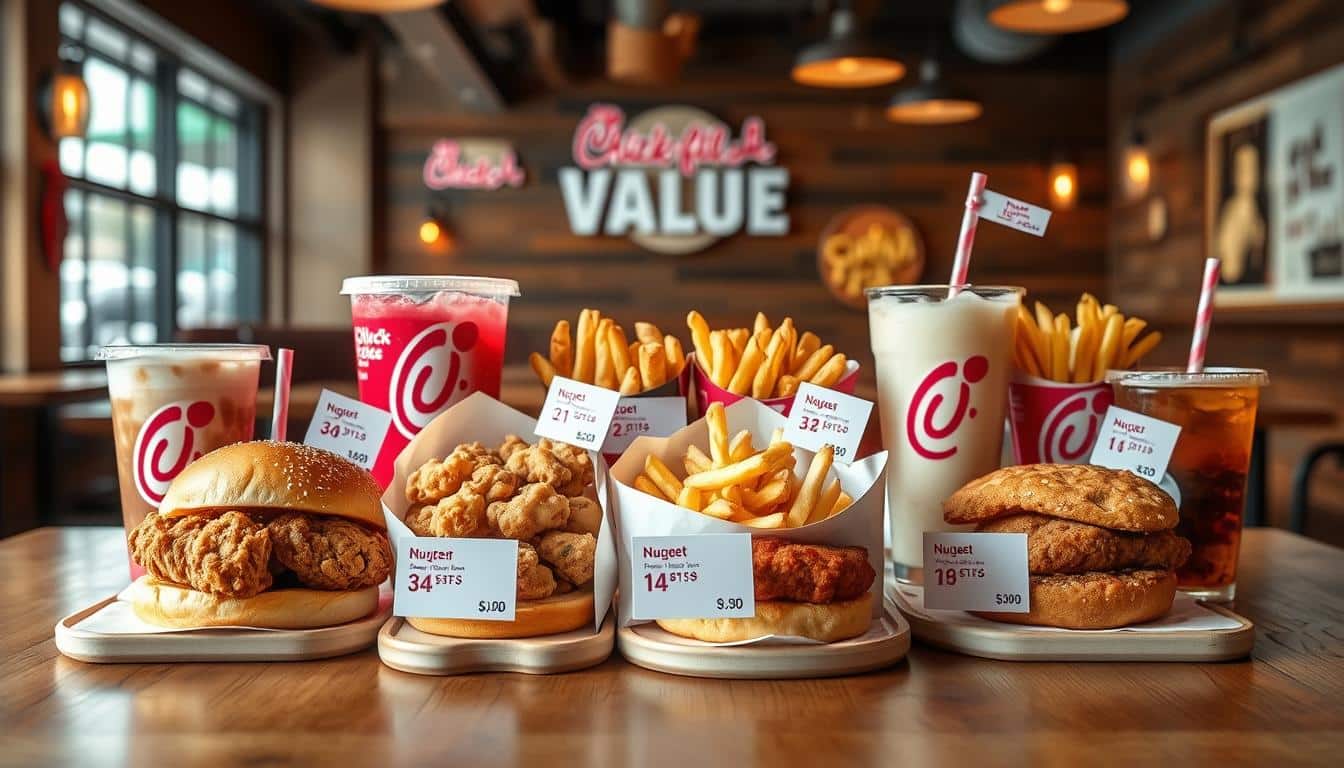 Chick Fil a value menu with prices