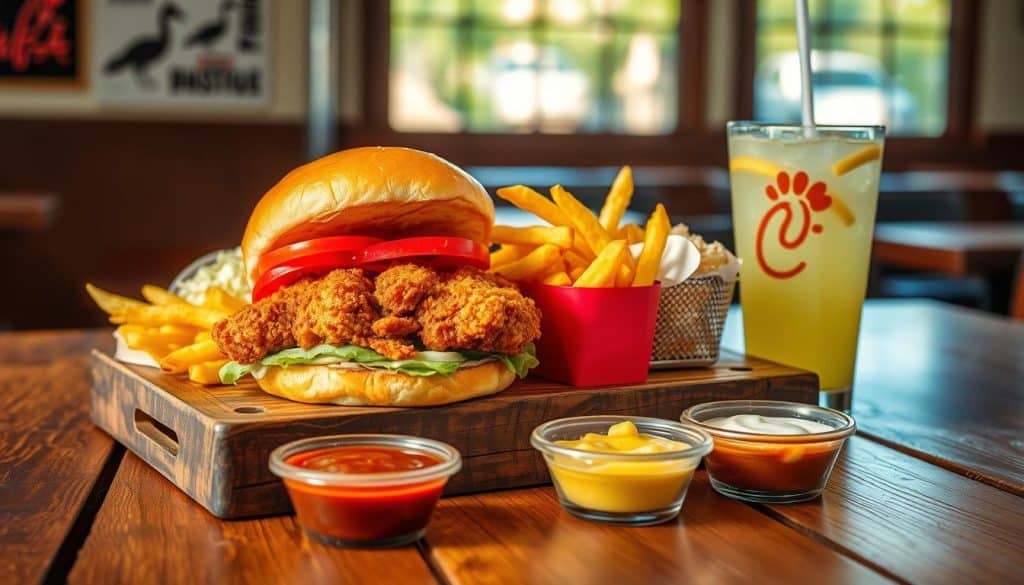 Chick-Fil-a's menu with prices