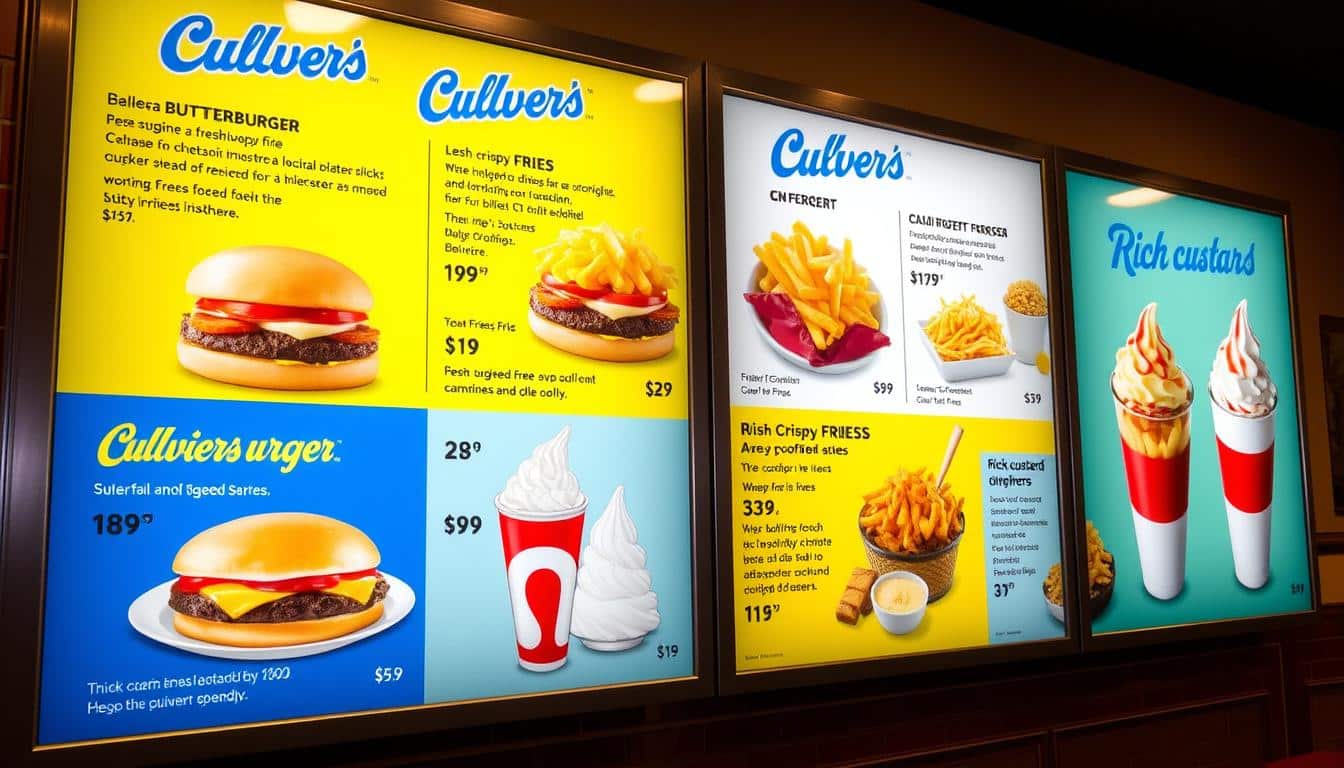 Culver's Menu With Prices