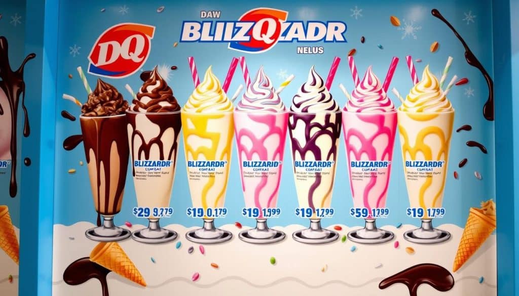 Dairy Queen Blizzard Menu With Prices