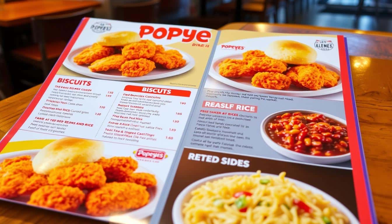 Dine-In Popeyes Menu With Prices