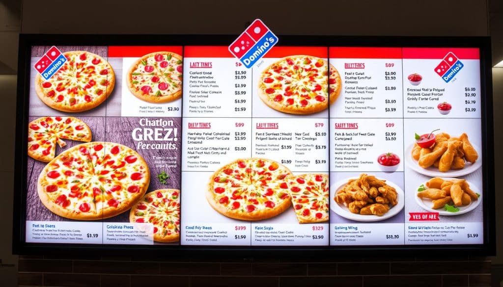 Domino's Pizza Menu With Prices