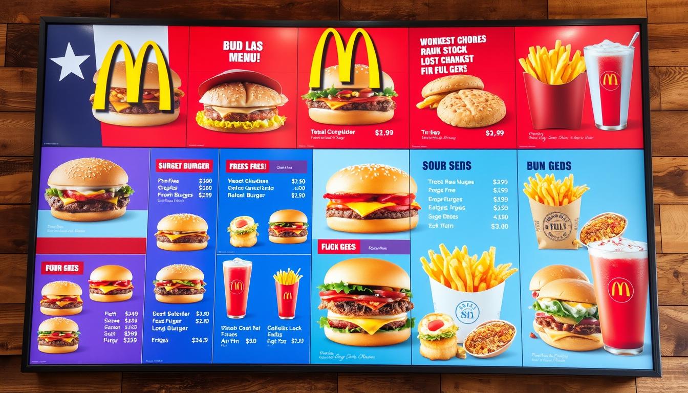 McDonald's Menu With Prices Texas