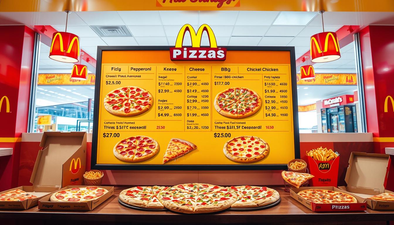 McDonald's Pizza Menu With Price