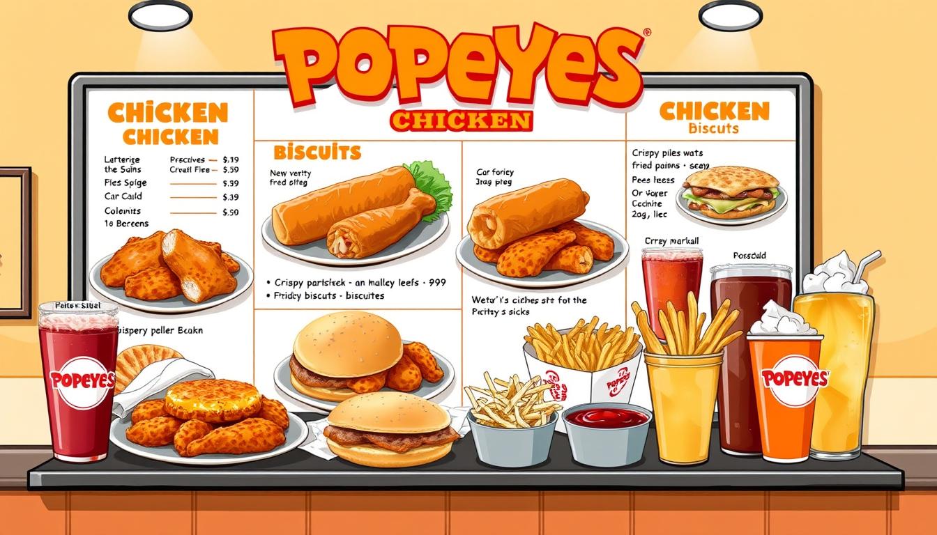 Menu For Popeyes Chicken With Prices