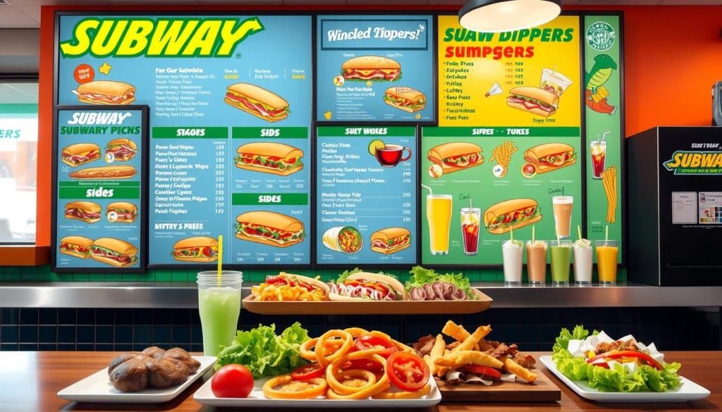 Subway Dippers Menu With Prices