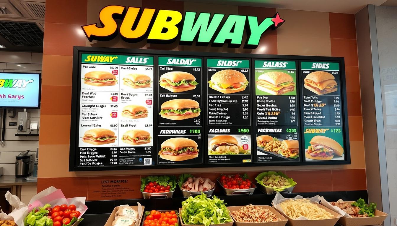 Subway Full Menu With Prices