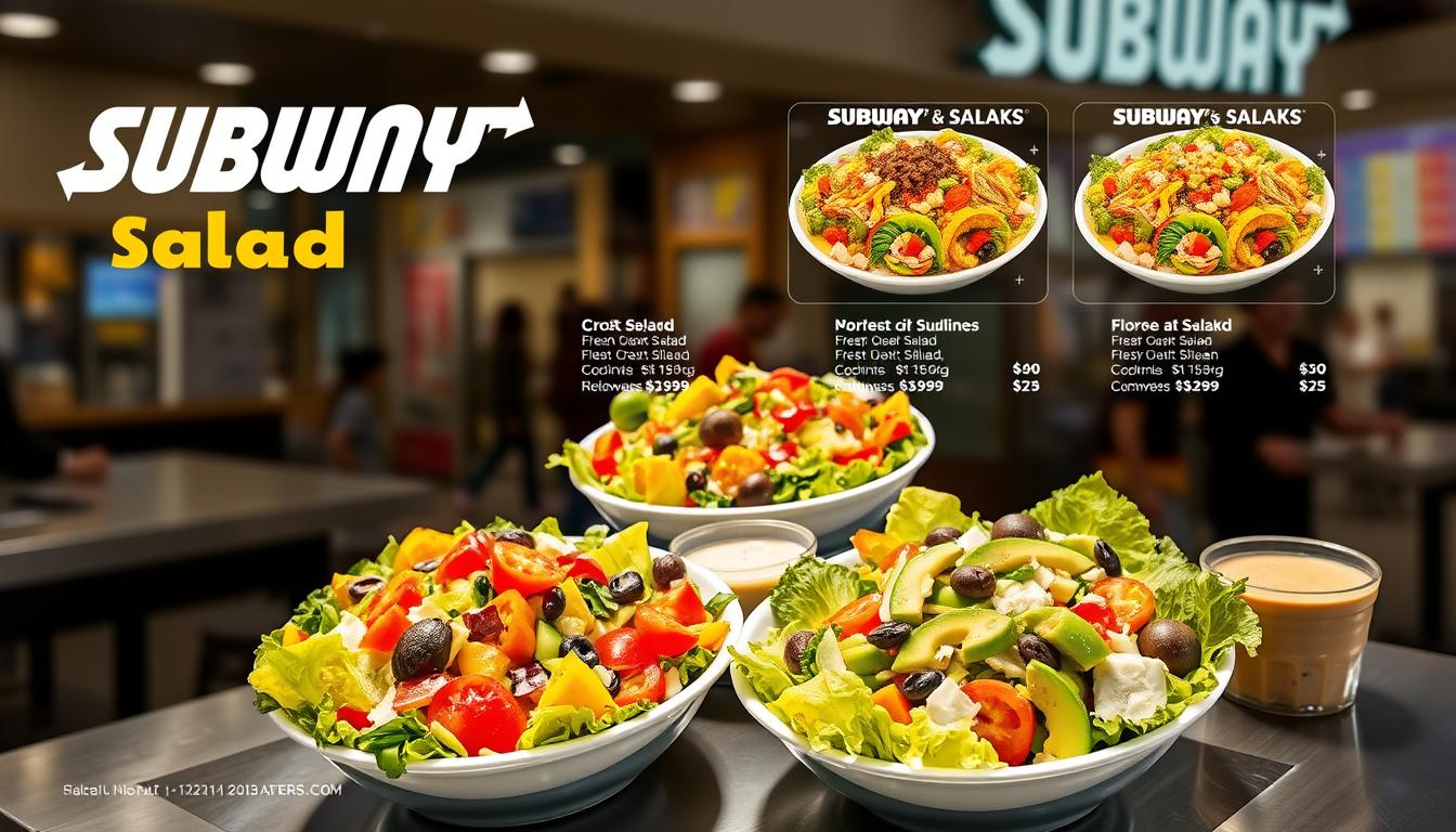 Subway Salad Menu With Price