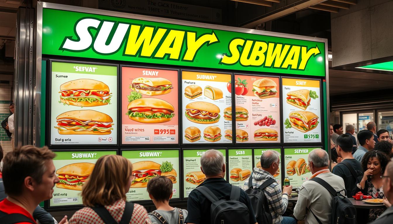 Subway Series Menu With Prices