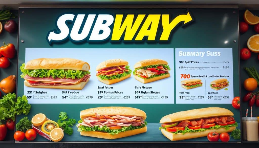 Subway Subs Menu With Prices