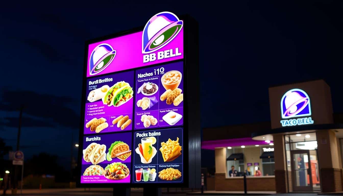 Taco Bell Drive-Thru Menu With Prices