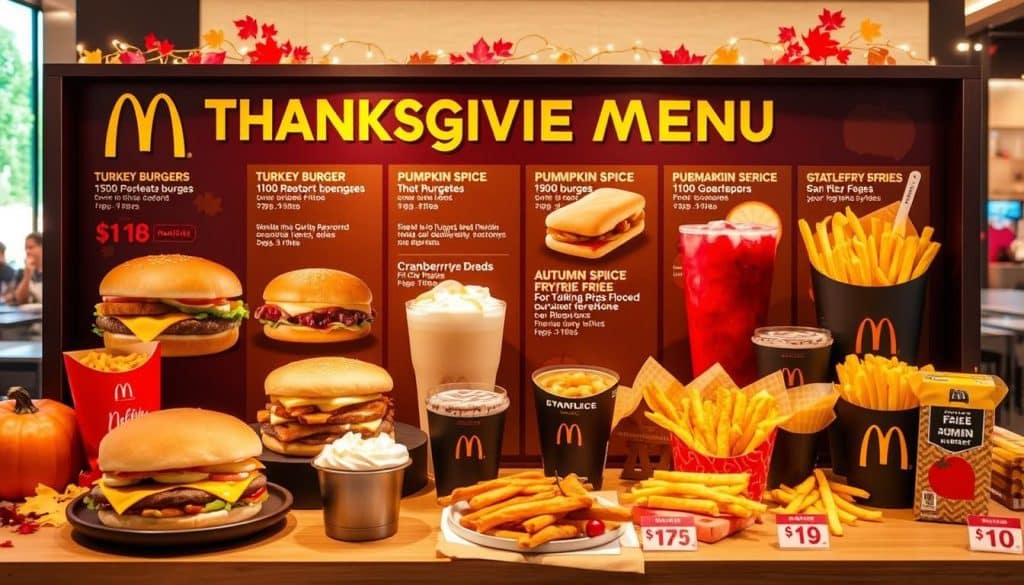 mcdonald's thanksgiving menu